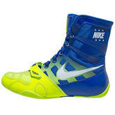 Nike HyperKO 3 boxing shoes in Blue and Volt, high-visibility lightweight build