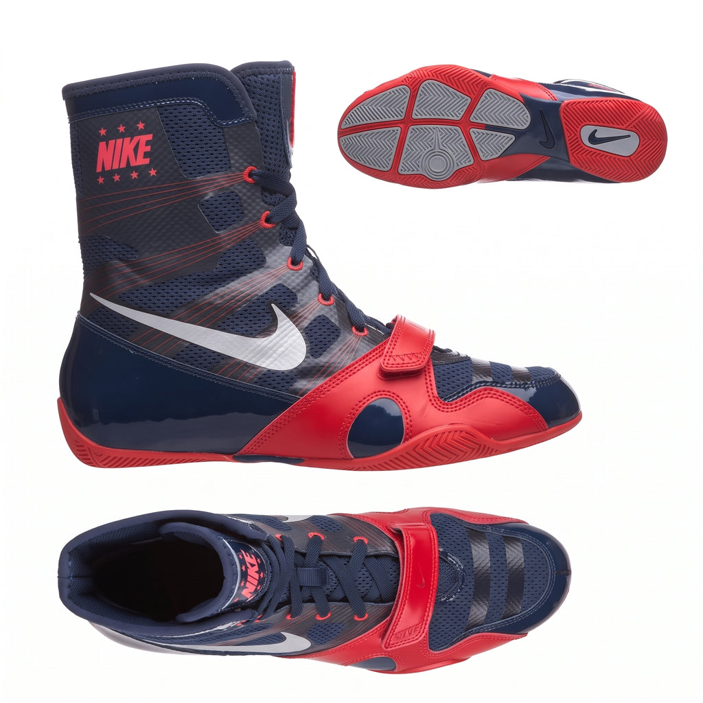 Nike Hyperko 1 Boxing Boots Red/Blue | Elite Ring Agility