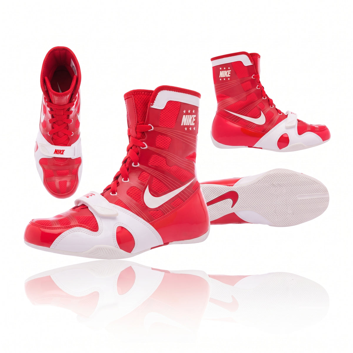 Nike Hyperko 1 Boxing Boots Red/White | Flywire Ring Boots