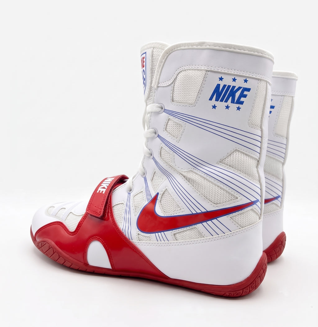 Nike Hyperko 1 Boxing Boots White/Red 'USA' | Elite Ring Agility