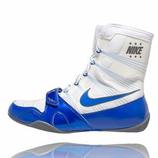 Nike Hyperko 1 Boxing Boots White/Royal Blue | Flywire Ring Boots