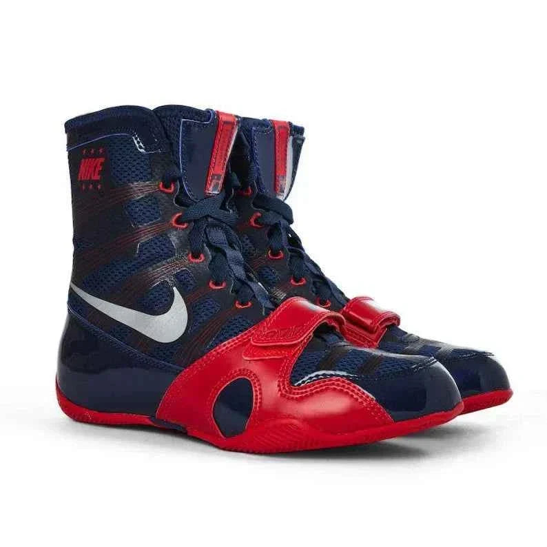 Nike HyperKO 1 Red/Blue high-top collar and low-bulk outsole detail