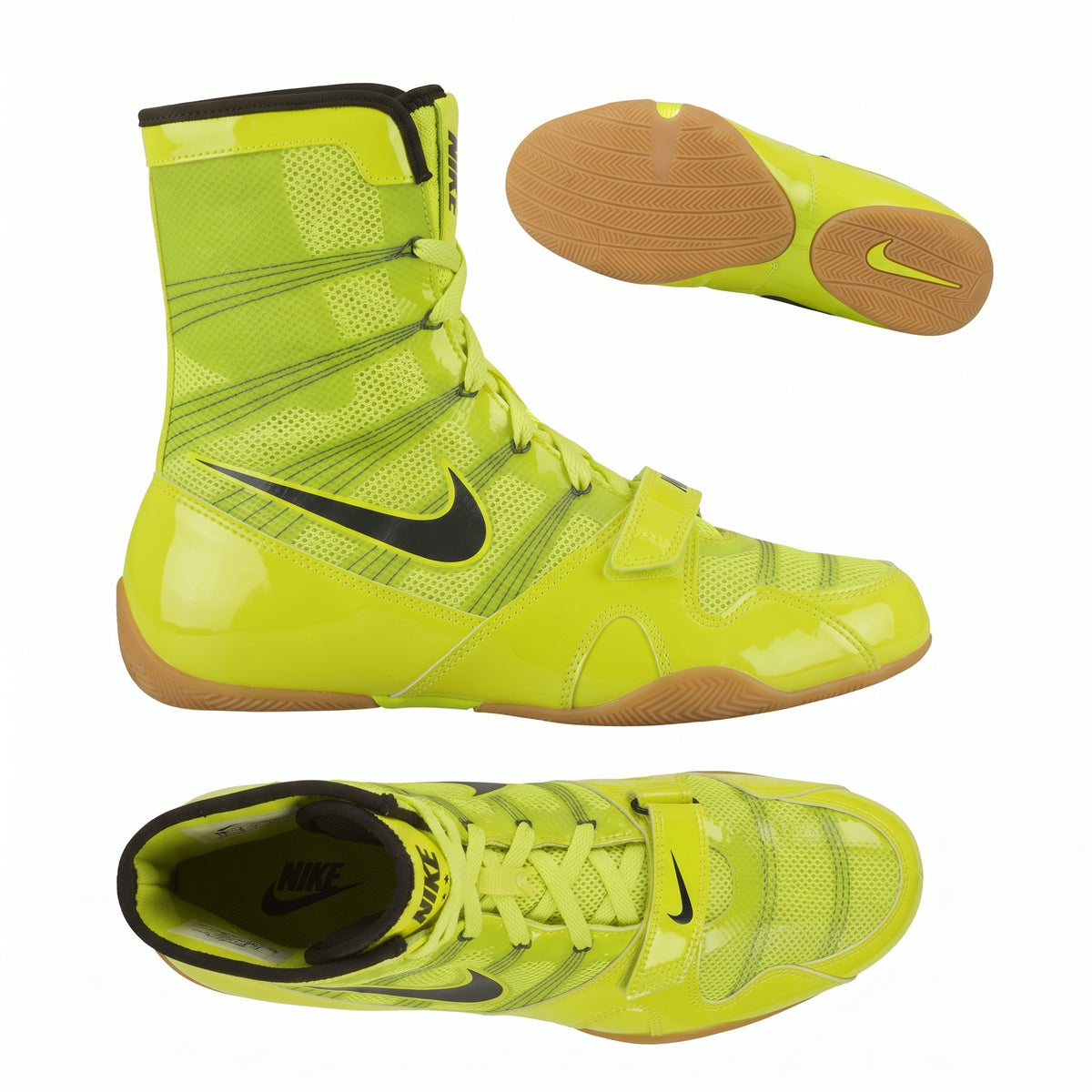 Nike HyperKO 1 Volt Yellow upper close-up detail
